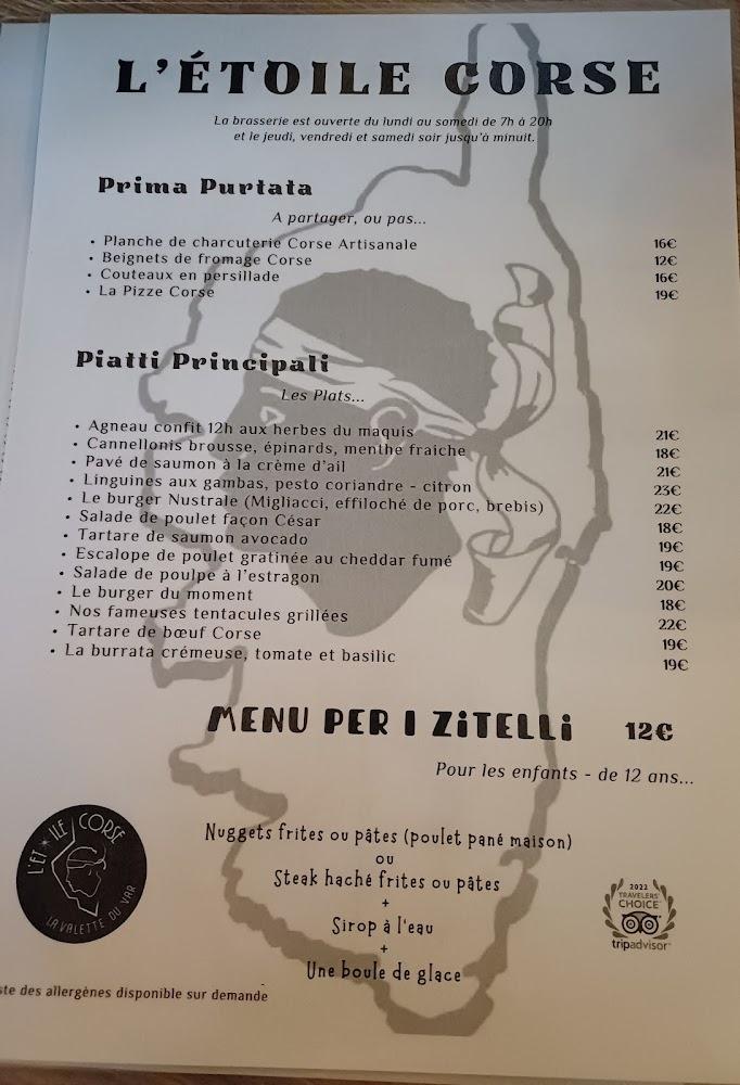L 'Etoile Corse - Menu Image 4